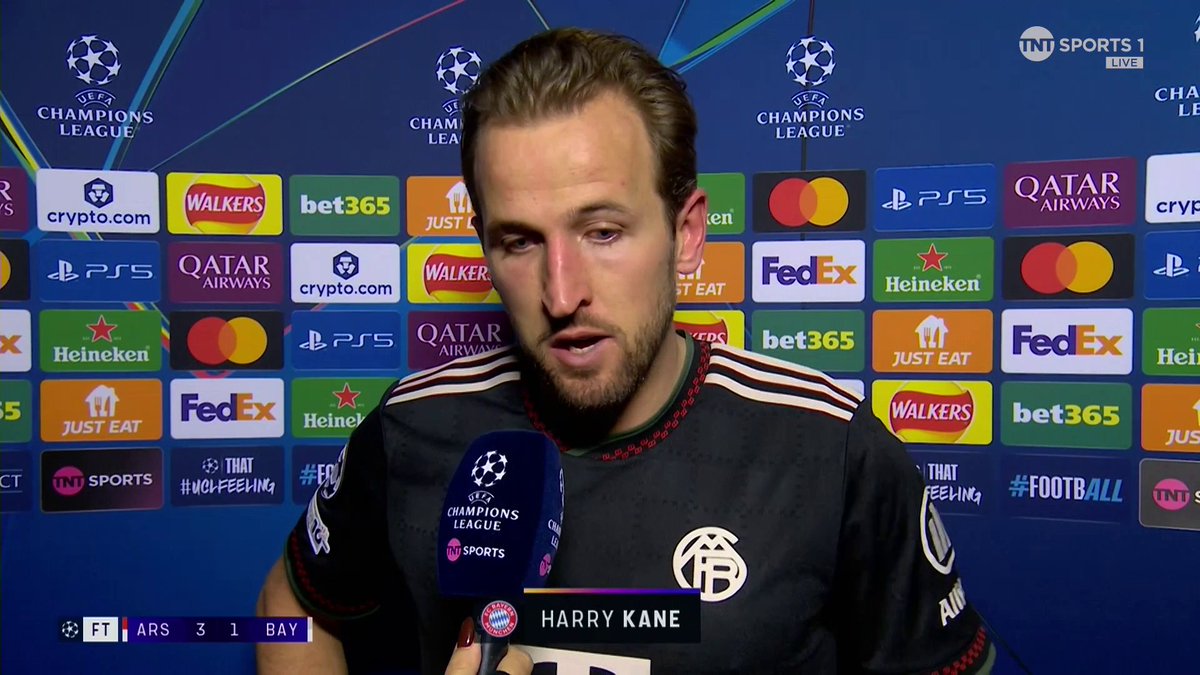๐ฃ๏ธ Harry Kane on Arsenal: โI'm sure we'll see them again in the latter stages of the competition, so we look forward to that.โ ๐๐