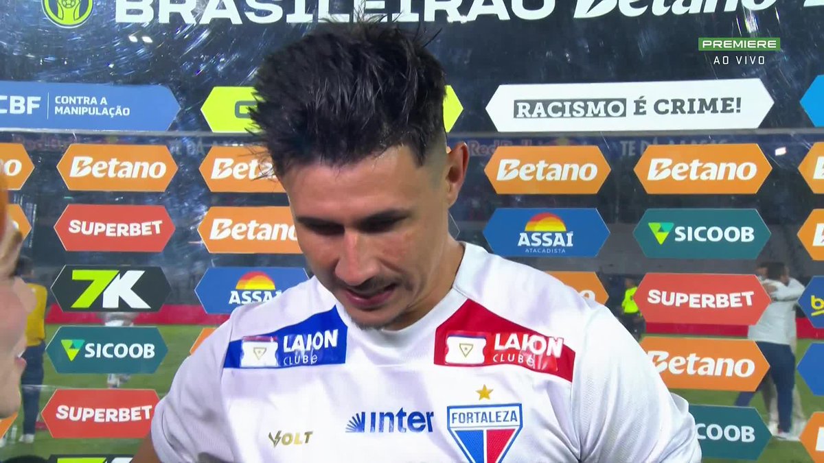 “O Fortaleza é pra quem acredita.” 🎙️ Adam Bareiro, após Red Bull Bragantino 0x1 Fortaleza. 🎥 Premiere | ge