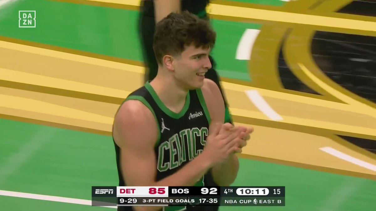 EL GARDEN DE BOSTON, ENTREGADO A HUGO GONZÁLEZ ☘️🇪🇸 De la asistencia a Anfernee Simons... a marcar territorio a todo un Cade Cunningham 💥 #NBAxDAZN 🏀🇺🇸