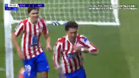 / ヒメネスの劇的決勝ゴール⚡️ \ 1-1で迎えた後半ATにキャプテンの一撃🔥 ホームで見事に勝利を収めた💪 #UCL 2025-26 MD5 🇪🇸アトレティコ・マドリード vs 🇮🇹インテル 🔽WOWOWオンデマンドでは 他試合の無料ハイライトやフルマッチのアーカイブなどを配信中 #WOWOWでCL