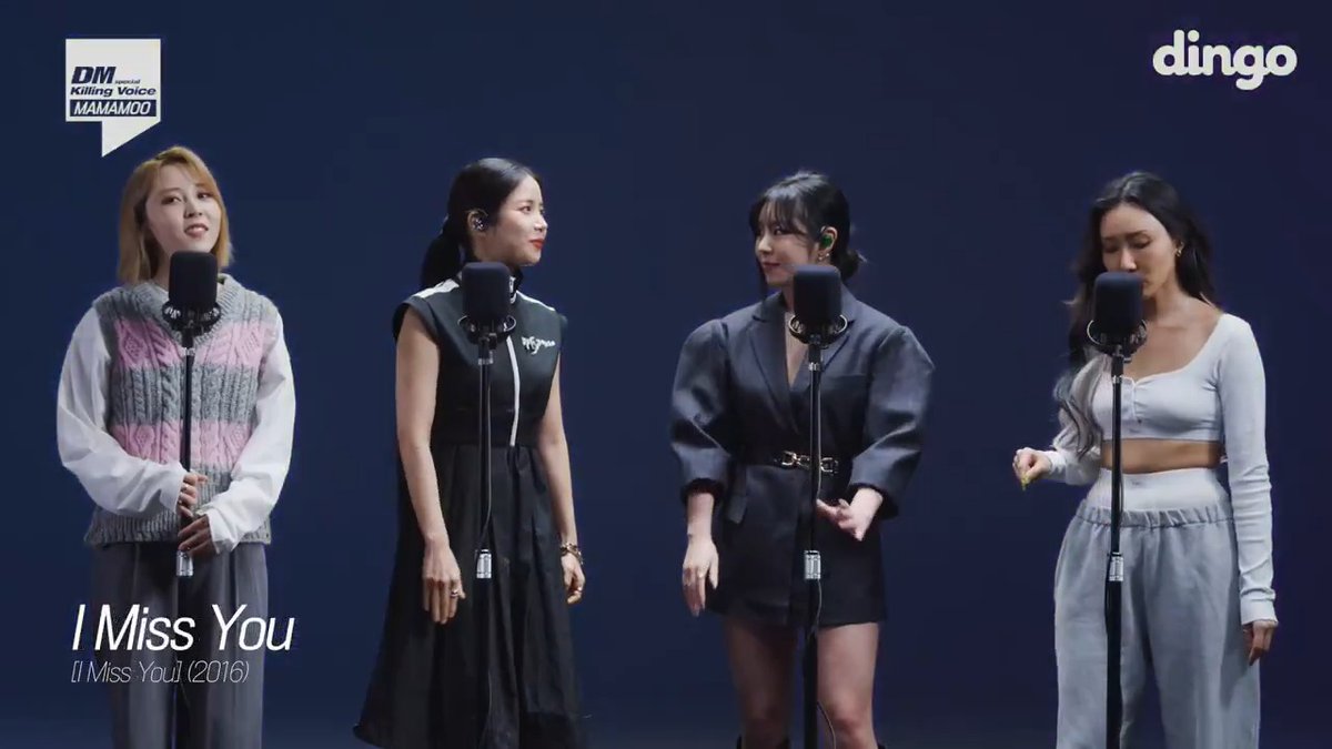 The raw, unedited version of MAMAMOO's Killing Voice was reuploaded in 4K this year on several local Dingo channels, and it's probably the only official raw cut that exists! Here is the 'I Miss You' segment from Dingo Taiwan! Listen to their raw vocals!