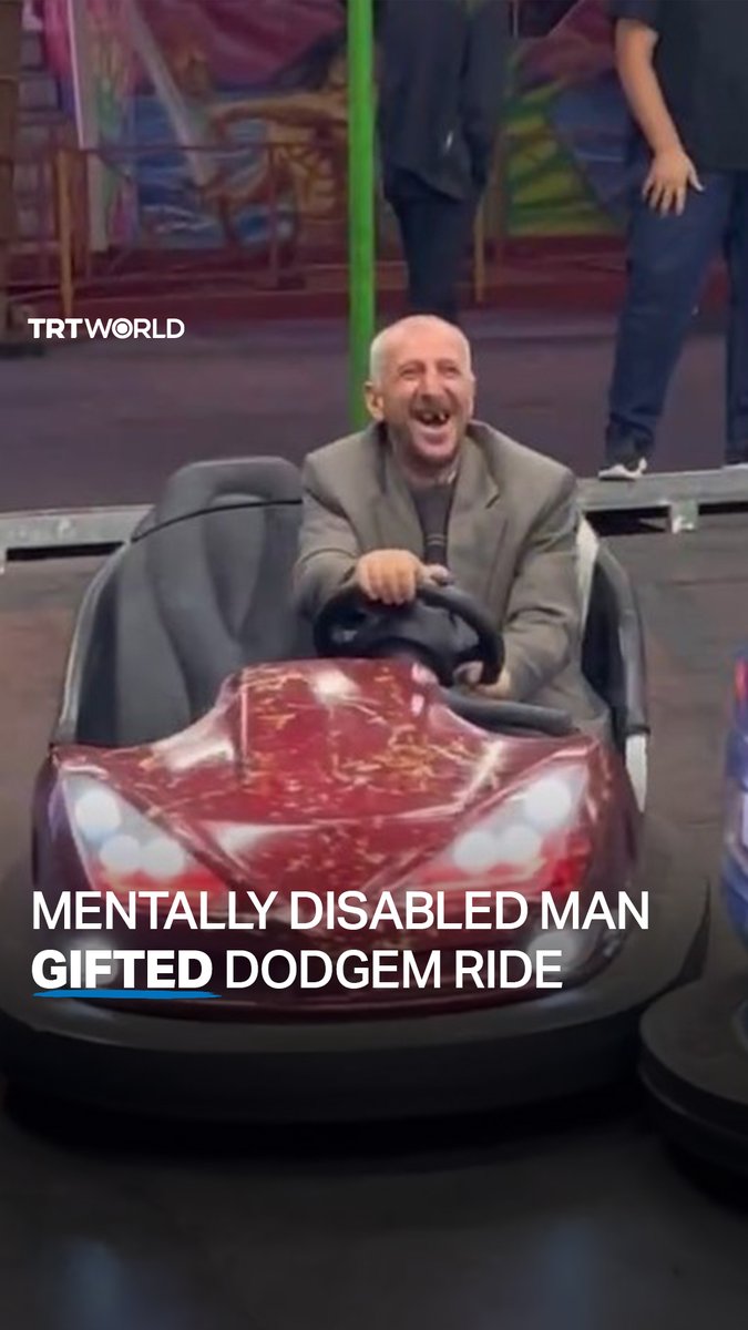 A Turkish man, Asim Incekara, couldn't hold himself from buying bumper car tickets for Osman Zengin, a mentally disabled man who had been watching children have fun from afar.
