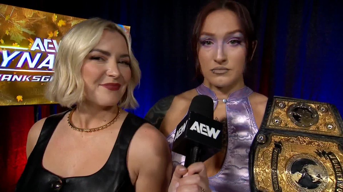 Still on top! Kris Statlander remains your #AEW Women’s World Champion after defeating Último Moné at #AEWFullGear, but what’s next for the champ? Watch #AEWDynamite LIVE on TBS &amp; HBO Max