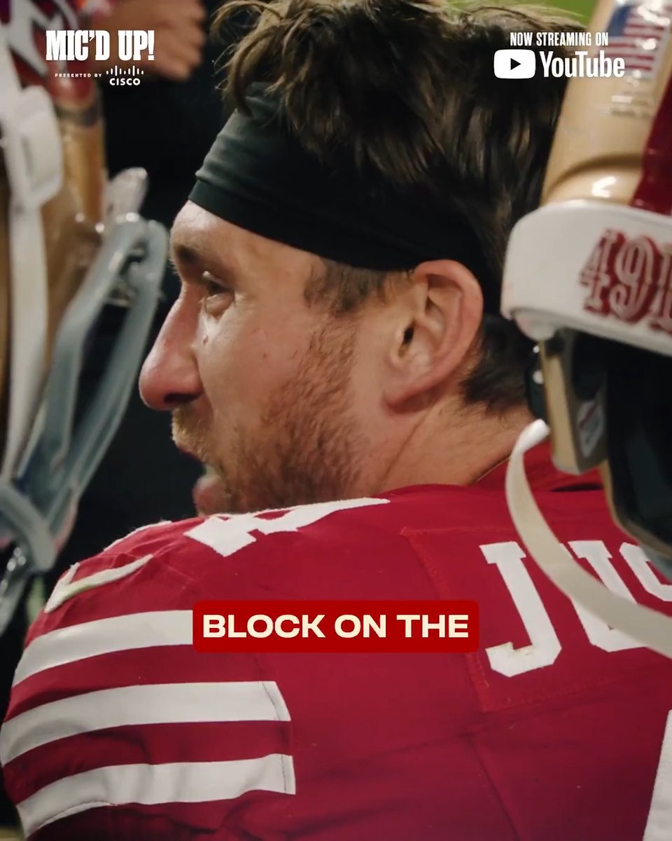A guy excited to block 😤 Watch the full Mic'd Up powered by Cisco here: