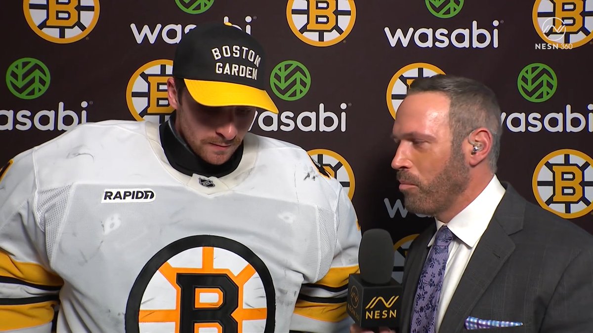 "Seeing how these guys battle, compete, block shots - I'm not gonna leave them hanging." ๐๐ค Sway on what motivated his strong performance Adam Pellerin | #NHLBruins