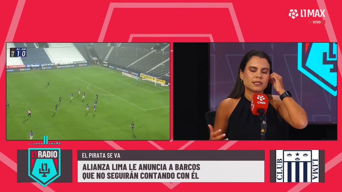 🎙Ana Lucía Rodríguez: "HERNÁN BARCOS VA A JUGAR UN AÑO MÁS" "ESTÁ MUY TRISTE PORQUE SU META ERA RETIRARSE EN #ALIANZALIMA" #L1Radio 📺 Conoce cómo ver L1MAX en vivo 👉