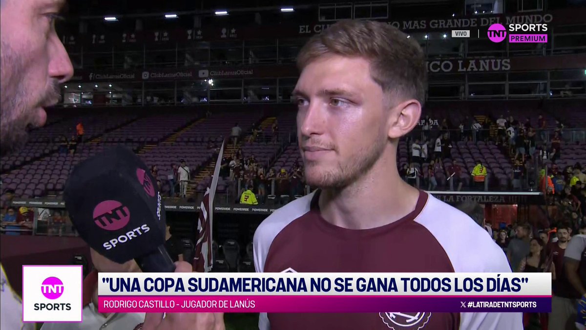 "UNA COPA SUDAMERICANA NO SE GANA TODOS LOS DÍAS" Rodrigo Castillo dialogó con #LaTiraDeTNTSports en la celebración de Lanús Campeón