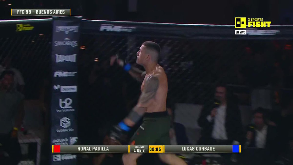 ¡TREMENDO CIERRE! ¡BRUTAL KO DE LUCAS CORBAGE Y TÍTULO INTERINO DE PESO LIGERO! 🔥 👊🏽 El argentino 🇦🇷 venció a Ronal Padilla 🇻🇪 y logró el título del #FFC99xDSPORTSFIGHT 🎙️ Emiliano Cándido - mariano vera moreira Lo vives a través de 📺 DIRECTV y DGO por #DSPORTSFight 🥊 C615/1615