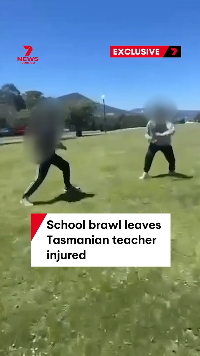 A teacher in Tasmania has been left battered and bruised as she was trying to break up a high school brawl when the students turned on her. There has been more than 1363 incidents of school violence in 2024, a 95 per cent increase for the state. It comes as teachers claim the government isn't resourcing schools well enough to deal with these issues. #school #brawl #teacher #education #Tasmania