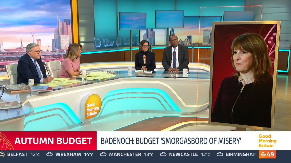 'What did you think about [Badenoch's speech]?' Susanna Reid and Ed Balls ask Ayesha Hazarika and Kwasi Kwarteng about Kemi Badenoch's speech and the OBR leak of the Budget.