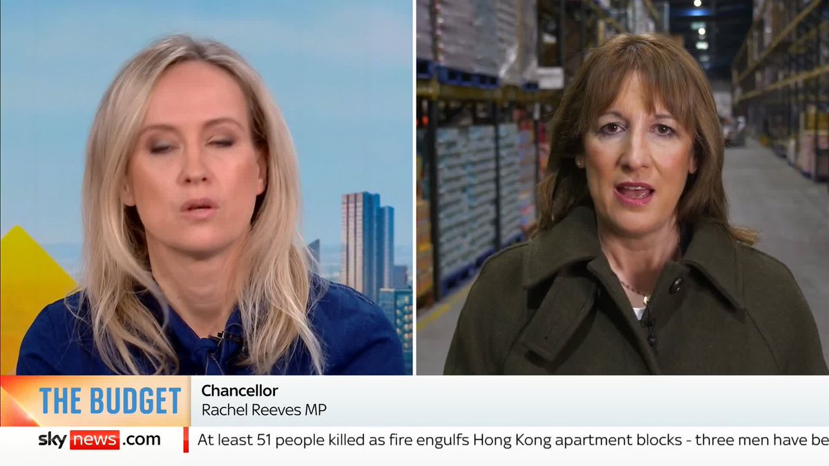🗣️ "I am not denying this has an impact on working people" Chancellor Rachel Reeves defends Labour's manifesto as Sophy Ridge challenges her on the £26bn of tax rises in the Autumn Budget Live updates: 📺 Sky 501, Virgin 602, Freeview 233