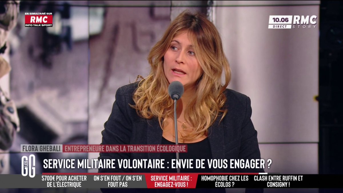 🪖 Service militaire volontaire : envie de mettre l’uniforme ? 🗣️ Flora Ghebali : "Je suis pour le service militaire obligatoire pour tous les jeunes. On a besoin de préparer des soldats et de faire nation." #GGRMC
