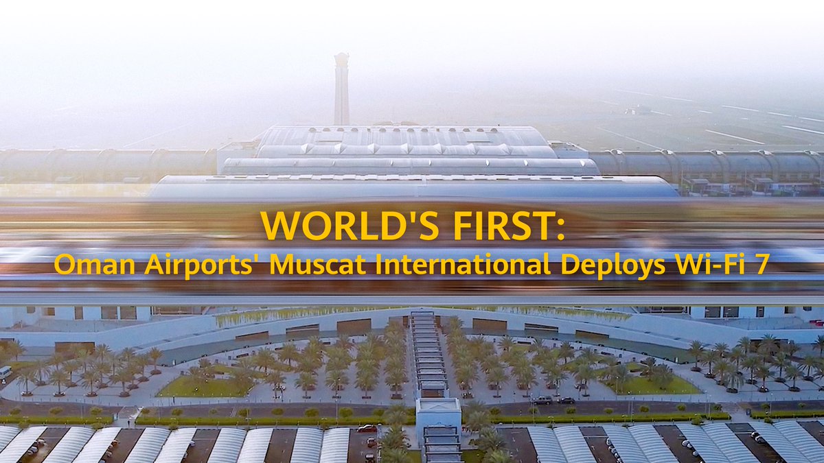 Oman Airports has unveiled the world’s first Intelligent Campus Showcase at Muscat International Airport in collaboration with Huawei. Featuring Wi-Fi 7, AI-driven operations, and intelligent management, the project marks a new era in aviation innovation &amp; digital transformation.