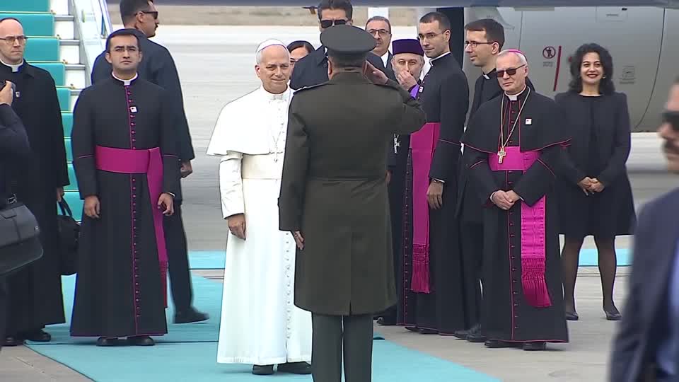 Pope Leo arrived in Ankara, Turkey, starting his first foreign trip as Catholic leader, with plans to appeal for Middle East peace and unity among Christian churches.