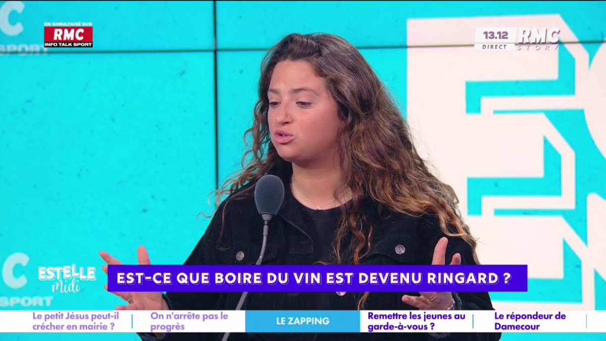 🍷 Est-ce que boire du vin est devenu ringard ? Pour Élise Goldfarb : "Boire de l’alcool, fumer devient ringard pour les jeunes… Dommage pour le vin, fruit d’un artisanat français iconique !"#EstelleMidi