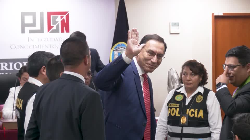 Martin Vizcarra, Peru's former president, denied charges after being sentenced to 14 years for bribery; his lawyer said they will appeal the ruling