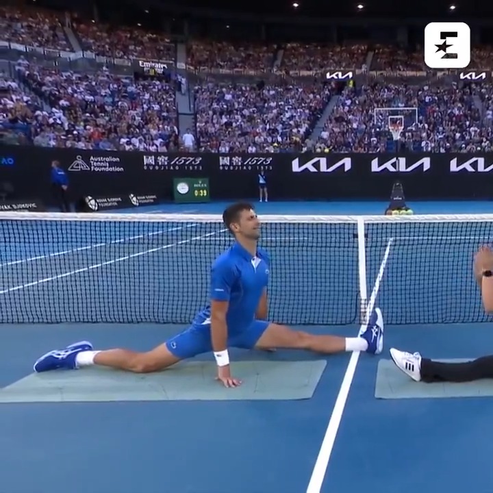 Facile le grand écart Novak Djokovic à 36, easy Australian Open 2024
