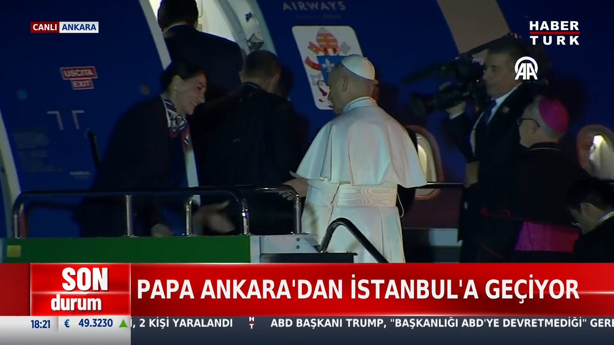 🔴 Papa 14. Leo, Ankara'dan İstanbul'a geçiyor.