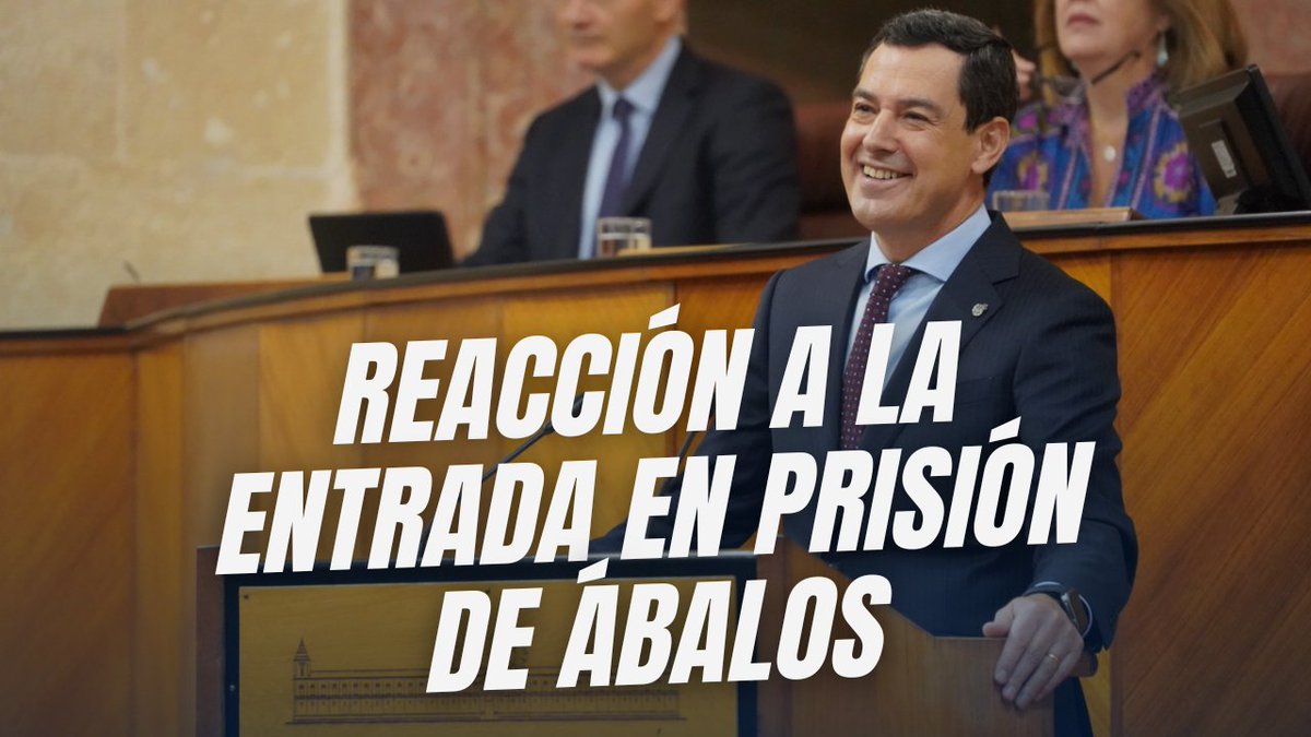 💥 No te pierdas la reacción de Juanma Moreno a la entrada en prisión de Ábalos desde el #DebateAND25