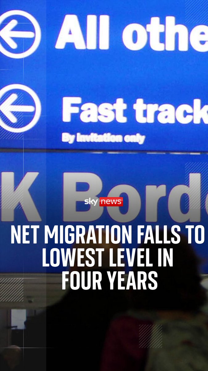 Net migration falls to lowest level in four years according to new figures Deputy Political Editor Sam Coates Sky explains why this dramatic drop might have happened