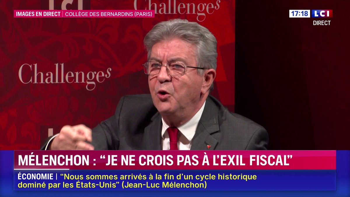 🗣️ Amélie Carrouër : « Que dites-vous à ceux qui disent 'je veux partir si l’on continue avec la taxe Zucman, et que l’on continue les prélèvements ?' » – « Rien. Au revoir », répond Jean-Luc Mélenchon