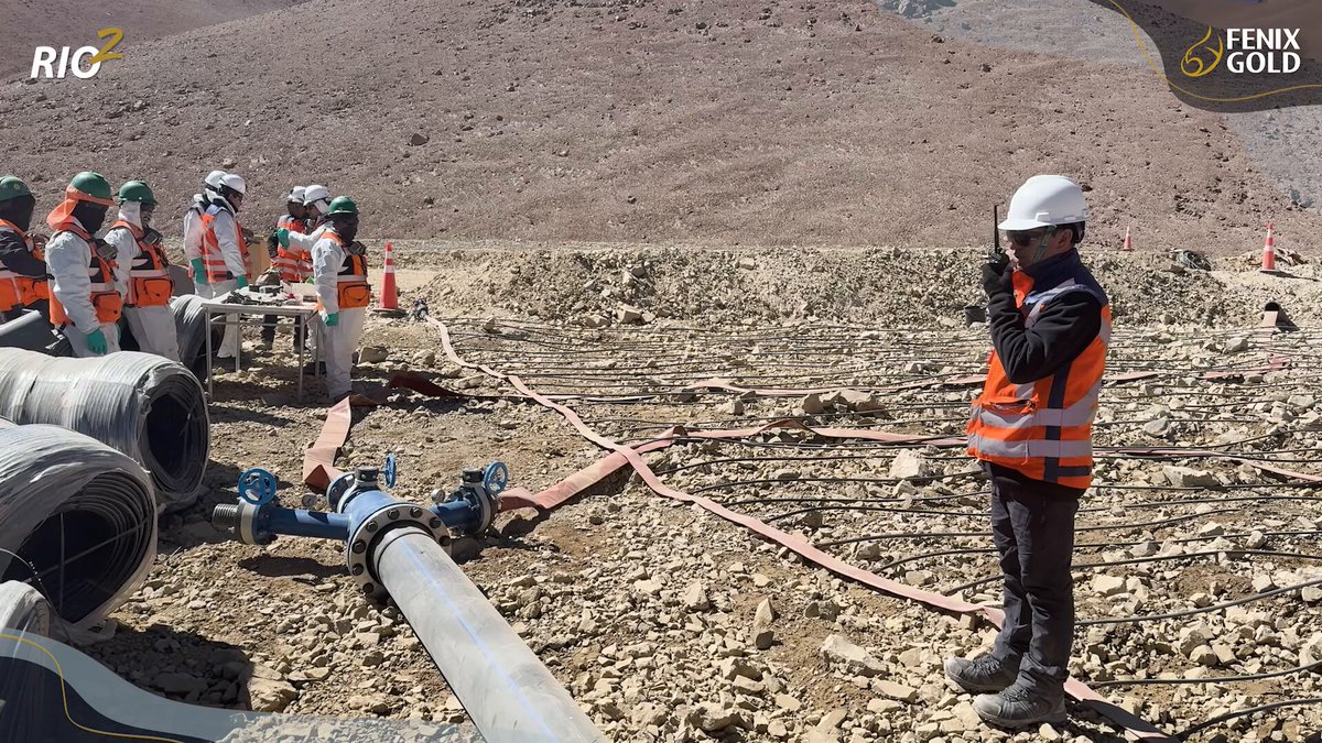 👏⭐️Another milestone achieved: Irrigation has commenced on the leach pad at Fenix Gold - marking a key step toward operational readiness and first gold production.