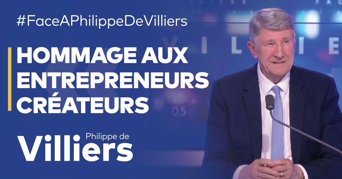 🎙 Mon hommage aux entrepreneurs qui créent et innovent. 🔗 Émission complète : #FaceAPhilippeDeVilliers #FADV #CNews
