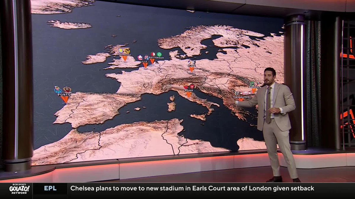 It wouldn’t be a #UEL night without Nico Cantor and his map 🗺️