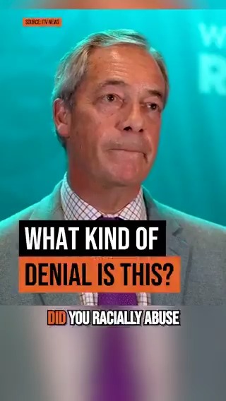 Extraordinary. Do you believe Nigel Farage's denials? More than 20 former school classmates alleged hideous racist behaviour over years. This response is, well, what to even say!