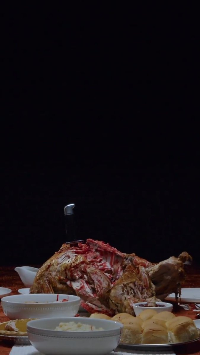 Carving duty is mine. #Thanksgiving #Scream7