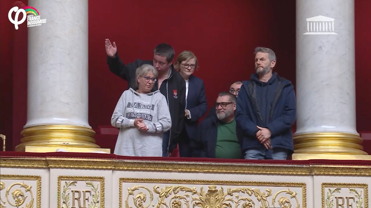 🔴🗣️ « Nous saluons la présence en tribune des salariés d'ArcelorMittal dont nous voulons saluer le courage et le combat ! Au RN qui fait de l'obstruction, regardez-les dans les yeux ! C'est de leur vie dont il s'agit et c'est avec leur vie que vous êtes en train de jouer ! » - Mathilde Panot