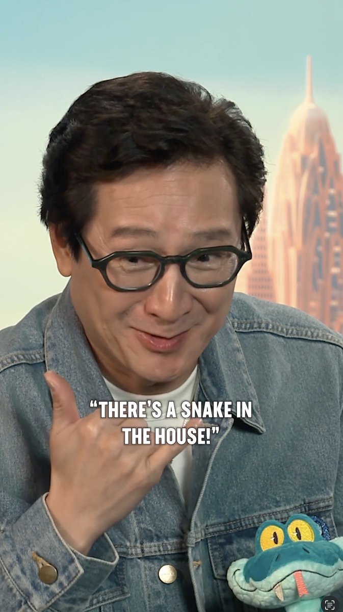 Before voicing Gary De'Snake in #Zootopia2, Ke Huy Quan shares he had a snake slither into his house.