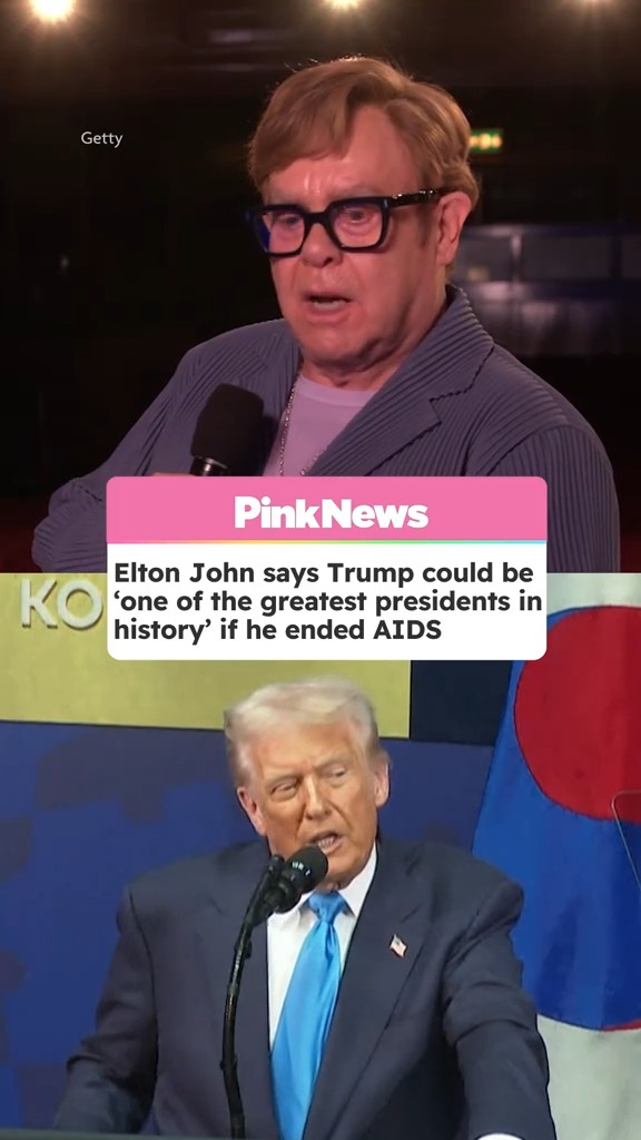 Elton John has said he thinks that Donald Trump would go down in history as ‘one of the greatest presidents’ if he could only figure out how to end AIDS.