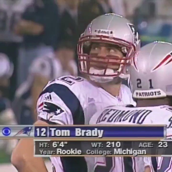 Thanksgiving Day 2000, a rookie named Tom Brady makes his NFL debut