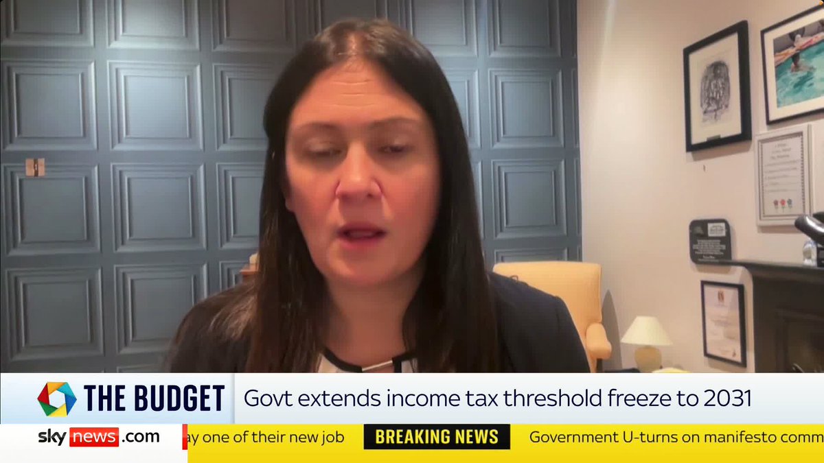 Sky's Darren McCaffrey presses Culture Secretary Lisa Nandy on the tax rises in the Budget Lisa says, they're 'not going to shy away from the fact that we've asked people to make a bit more of a contribution, and that is very difficult.'
