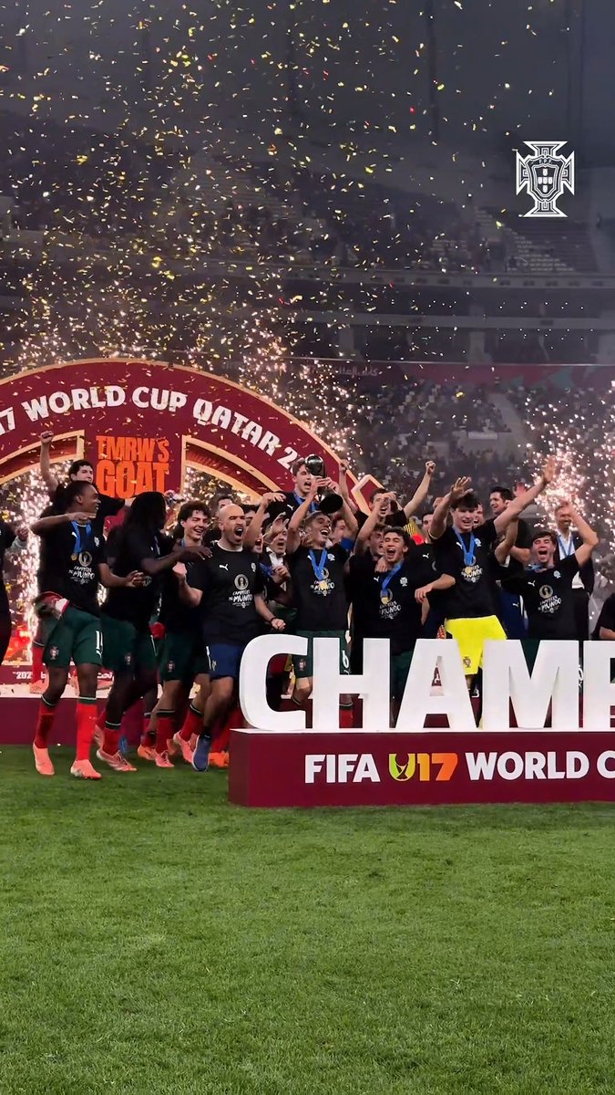 𝗖𝗔𝗠𝗣𝗘𝗢̃𝗘𝗦 𝗗𝗢 𝗠𝗨𝗡𝗗𝗢. 🏆🌍 #FazHistória | #U17WC