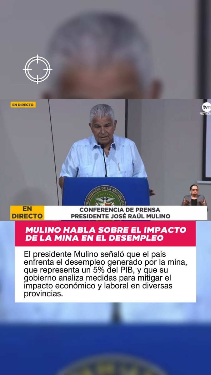 Mulino habla sobre el impacto de la mina en el desempleo
