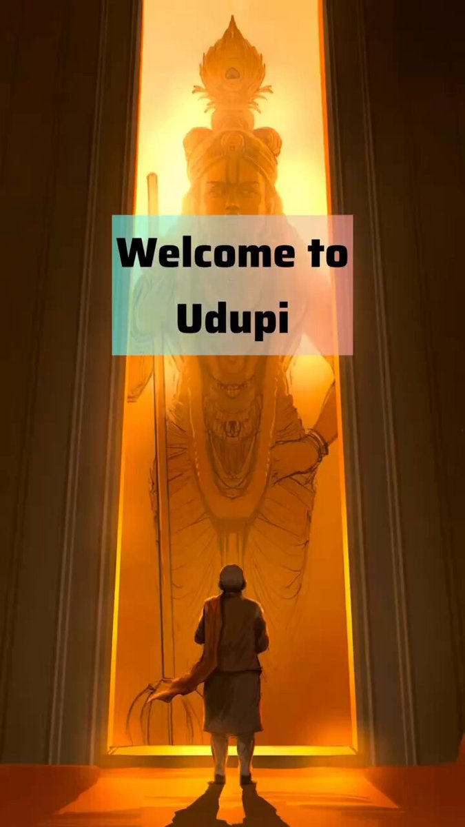 Welcome to Udupi, Narendra Modi ji. 🥰😍 A place where every step carries the grace of Sri Krishna. Tried to portray that divine connection through this artwork #krishna #modiji #udupi