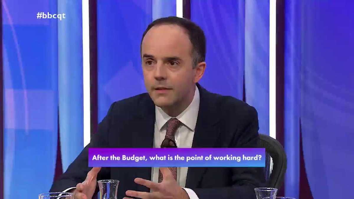 “We are asking everyone to make a contribution but we are keeping that contribution for working people as low as we possibly can” Labour’s James Murray says that the government had to make “fair” but “necessary” decisions in the Budget to tackle “long term challenges” #bbcqt