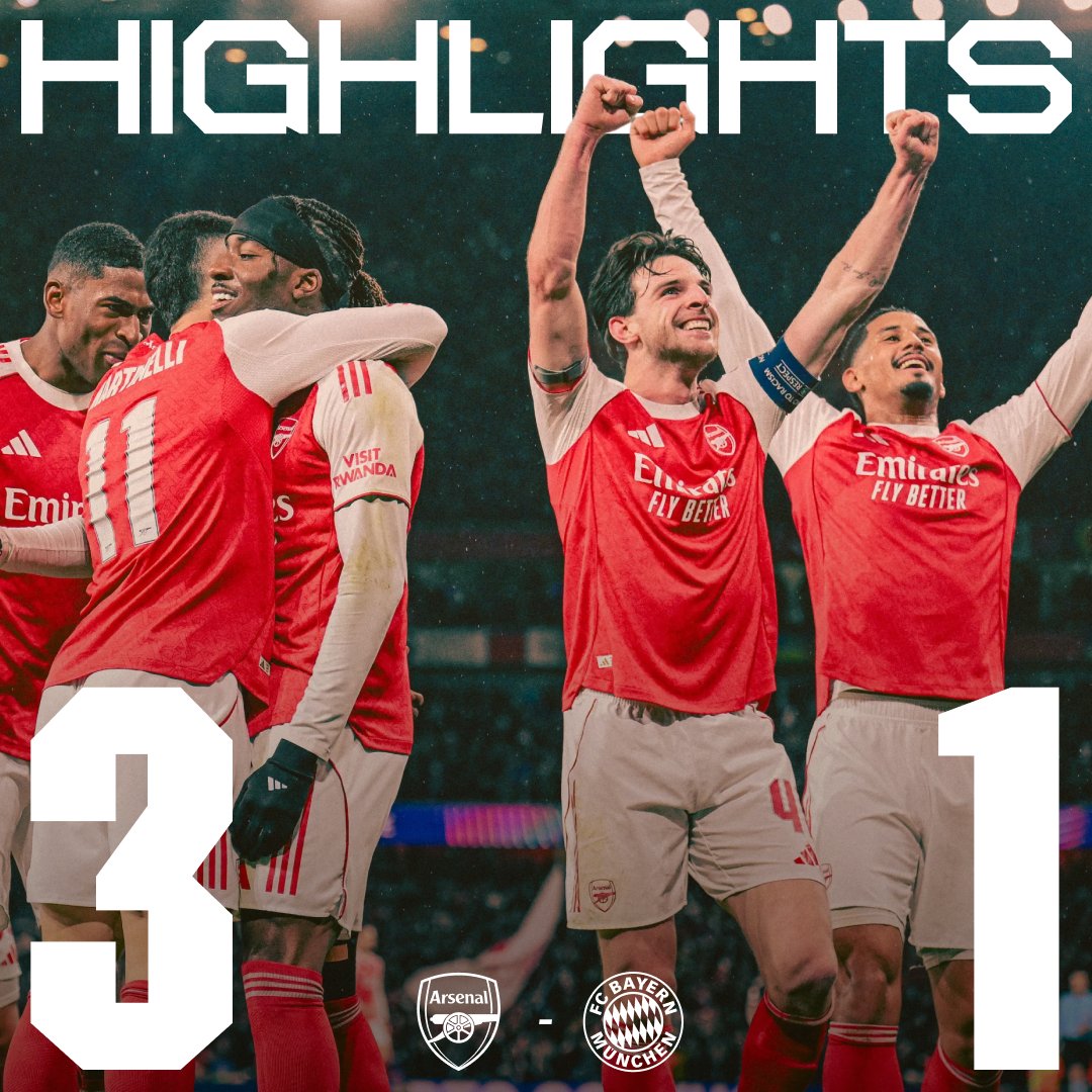 On repeat. Watch highlights from our win over Bayern Munich 📺