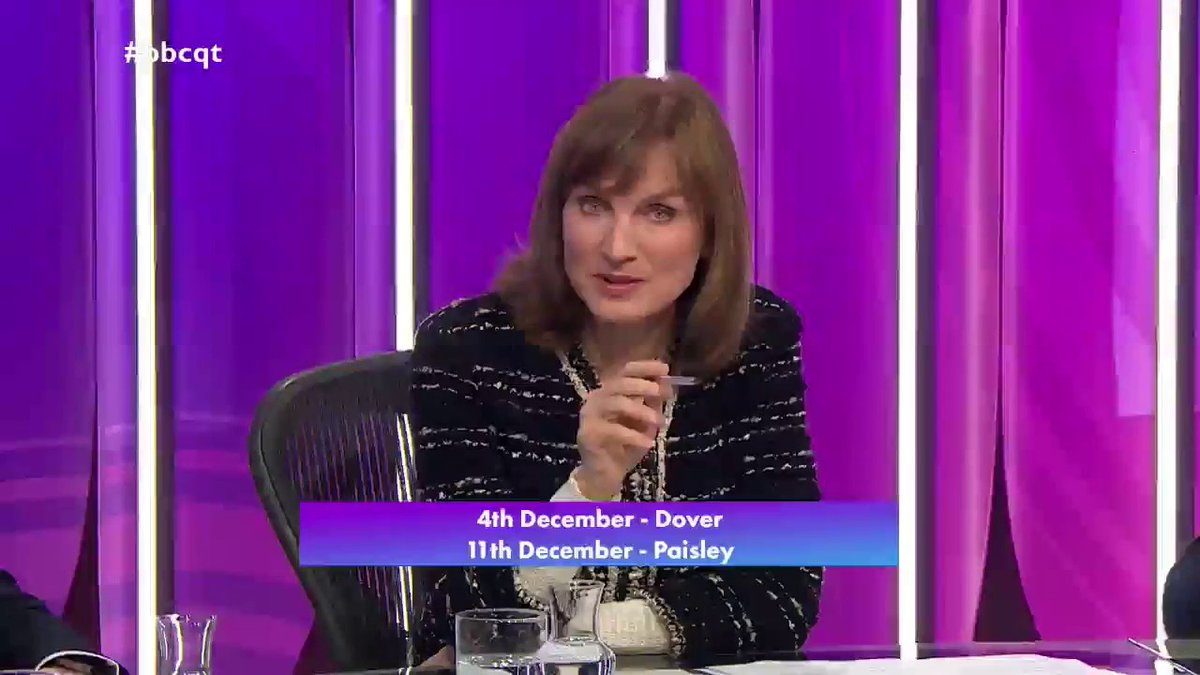 Thank you for joining us tonight We’re also on BBC One at 10:40pm Next week, we'll be back with an episode from Dover with a focus on immigration You can apply to be in the #bbcqt audience here: