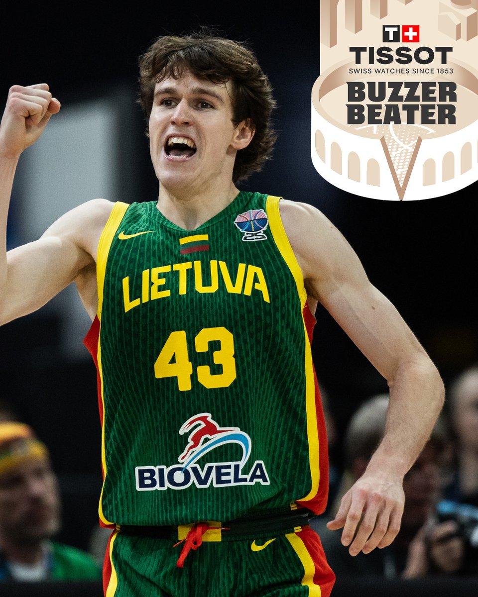 THE GREATEST TISSOT BUZZER BEATER WE'VE SEEN IN FIBA BASKETBALL? IGNAS SARGIUNAS WHAT HAVE YOU DONE? 🤯 #FIBAWC x #StepItUpLietuva