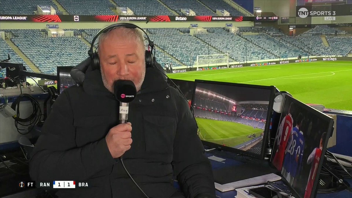 "It's a big concern and sadly, I don't think this team is capable of doing better than tonight" 😬 Ally McCoist's instant reaction to Rangers' draw with Braga 👀 🎙️Emma Dodds | 📺 TNT Sports & discovery+ UK