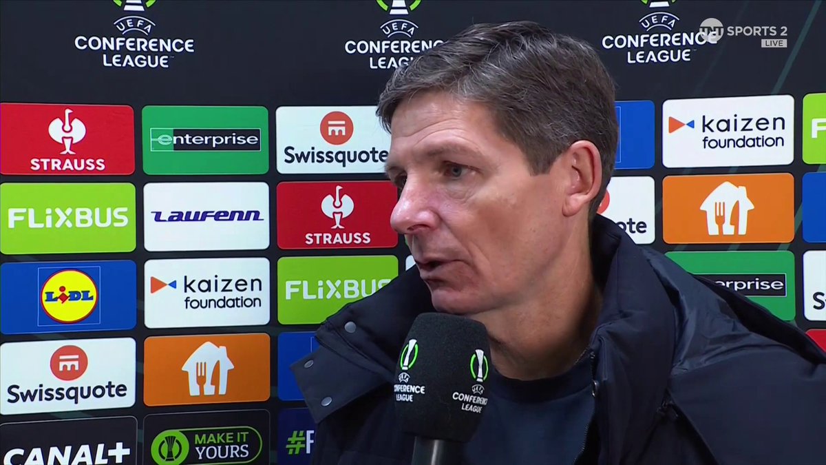 "It happens too often...We need more players who show up and score goals..." A frustrated Oliver Glasner rues two open goal misses as his Crystal Palace side fall to defeat in Strasbourg! 📺 TNT Sports & discovery+ UK | Liam MacDevitt