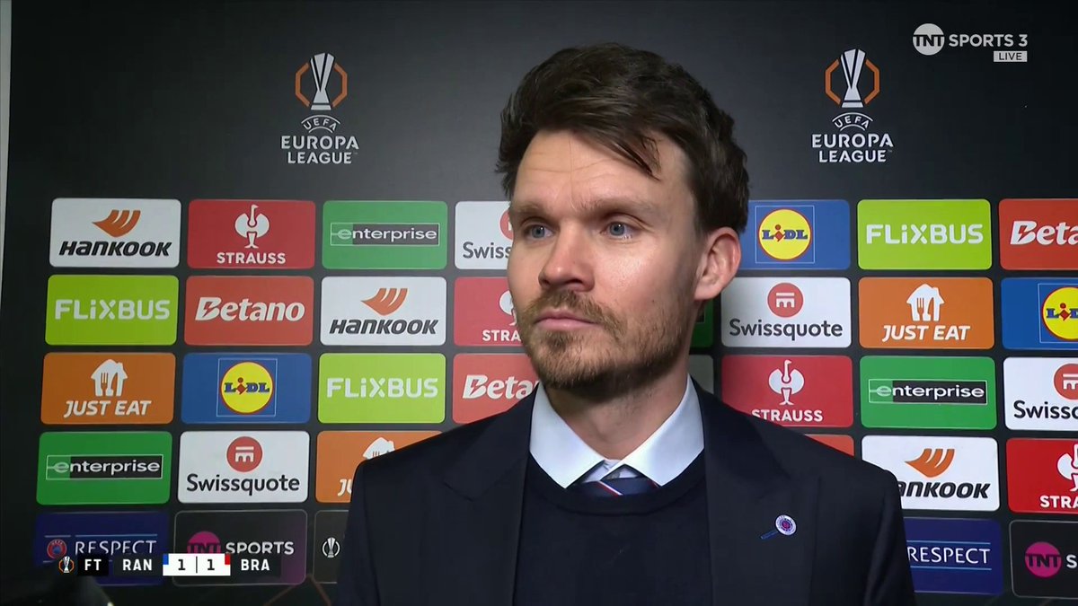 "It's 100% progress. For 60 minutes, I saw a team that was really competitive" Danny Röhl gives his verdict on Rangers' showing after tonight's clash with Braga 🗣️ 🎙️ Matt Smith | 📺 TNT Sports & discovery+ UK