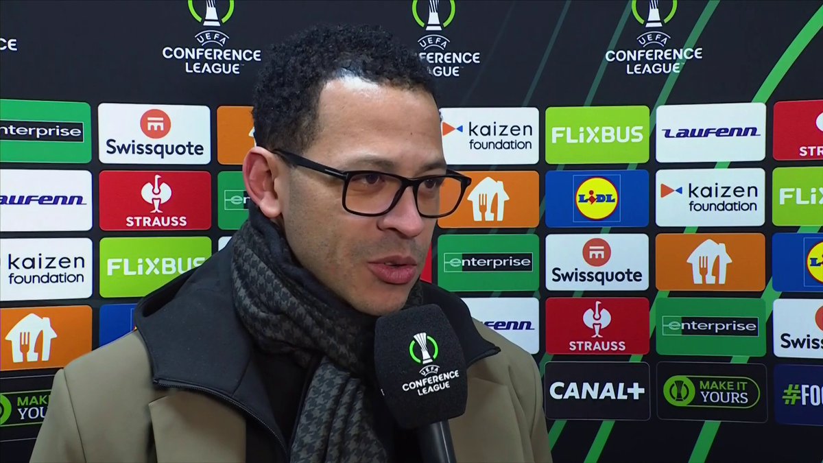 Strasbourg coach, Liam Rosenior. Very articulate. Spoke about Emegha too.