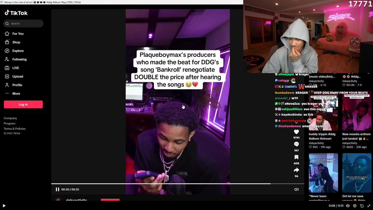 Plaqueboymax made sure to ask his producer to stand on business and charge DDG $5,000 after making the beat for DDG’s song “Bankroll” which is literally double the price, he also made sure to ask for a 20% cut because he was the one who introduced him💀😭🥀 “No bullsh!t my ngga you better be charging this ngga at least 5 bands i am not trolling, 5 bands and i get 20% cut, who introduced you b!tvh ahh ngga, i’m de6dahh, i’m so serious, otherwise i am sending your ahh back to Australia, you a b!tvh, give me my cut ngga”