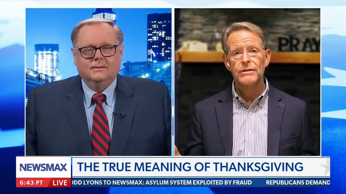 Thanksgiving is a faith-filled holiday. It's not about commercialization. It's about thanking God for the many, many blessings that we have. Great to discuss the true history of Thanksgiving with toddstarnes on NEWSMAX.
