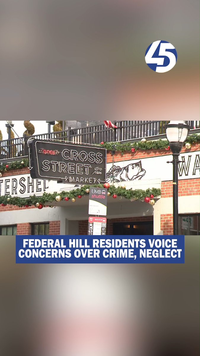 Residents of Federal Hill, once considered a prestigious neighborhood, are expressing concerns over increased crime and neglect. Longtime resident Peter highlighted issues such as trash accumulation and a growing homeless encampment behind Cross Street Market. FULL STORY: