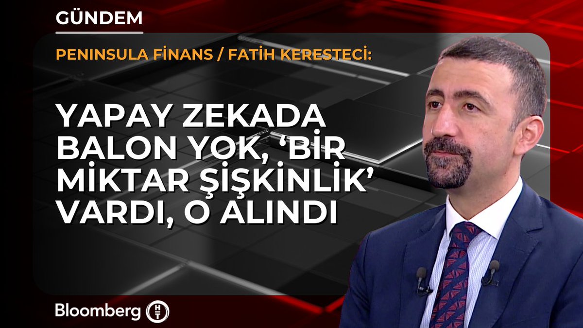 Peninsula - Fatih Keresteci: 📍 Yapay zekada balon yok, 'bir miktar şişkinlik' vardı, o alındı